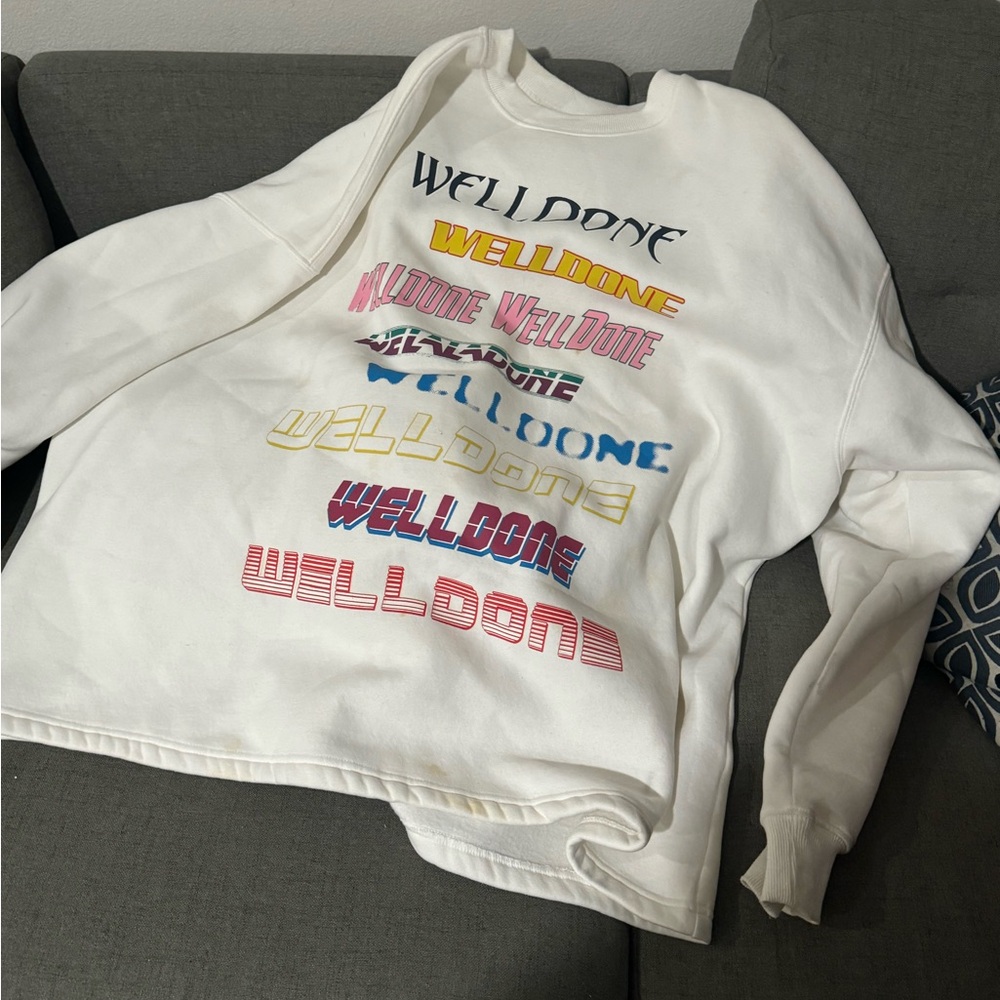 We11done oversized long sleeve sweater